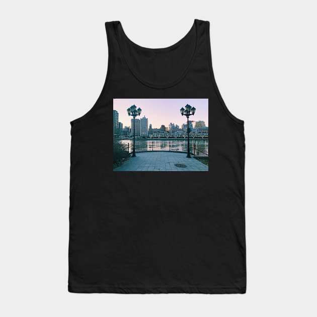 Roosevelt Island River View Sunset Tank Top by offdutyplaces